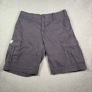 Ralph Lauren Denim & Supply Cargo Shorts Mens 36 Navy Baggy Y2K USA Flag NEW